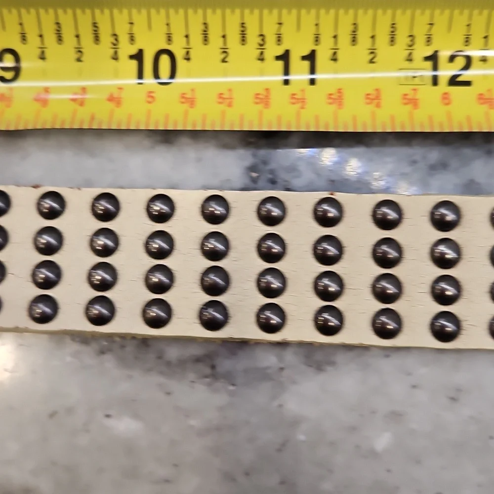 J. Crew Light Beige Belt with Studded Design - Picture 5 of 8